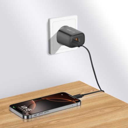 TECH-PROTECT NCA30 2-PORT NETWORK CHARGER PD 30W / QC3.0 BLACK