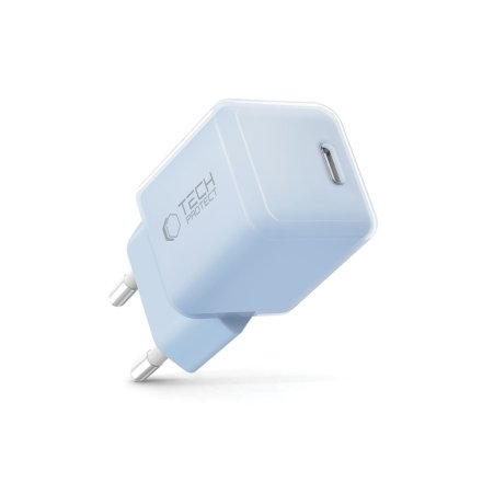 TECH-PROTECT NCM25 1-PORT NETWORK CHARGER PD 25W BABY BLUE