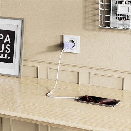 TECH-PROTECT NCM25 1-PORT NETWORK CHARGER PD 25W BABY PURPLE
