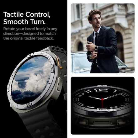 SPIGEN BEZEL TUNE PILOT SAMSUNG GALAXY WATCH 8 (44 MM) SILVER