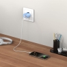 TECH-PROTECT NCA30 2-PORT NETWORK CHARGER PD 30W / QC3.0 BABY BLUE