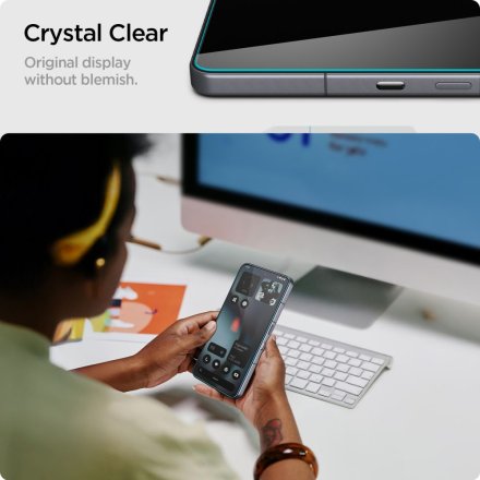SZKŁO HARTOWANE SPIGEN GLAS.TR SLIM 2-PACK NOTHING PHONE 3 CLEAR