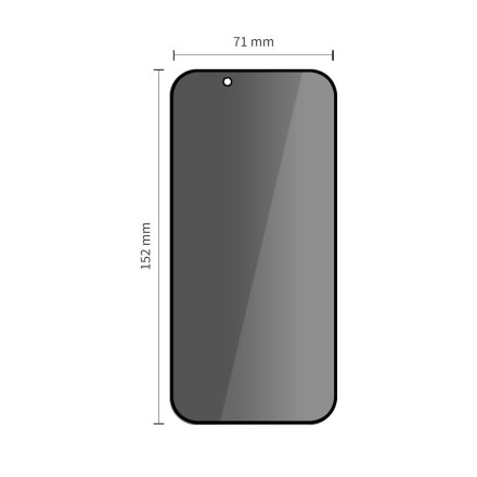 SZKŁO PRYWATYZUJĄCE TECH-PROTECT GLASS SPY+ 2-PACK IPHONE 17 AIR PRIVACY