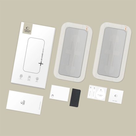SZKŁO PRYWATYZUJĄCE TECH-PROTECT QUICK SET SPY+ 2-PACK IPHONE 14 PRO PRIVACY