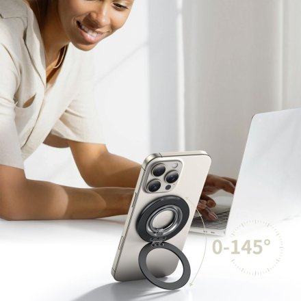 TECH-PROTECT MMR600 MAGNETIC MAGSAFE PHONE RING SATIN BLACK