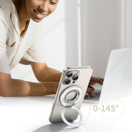 TECH-PROTECT MMR600 MAGNETIC MAGSAFE PHONE RING SATIN SILVER