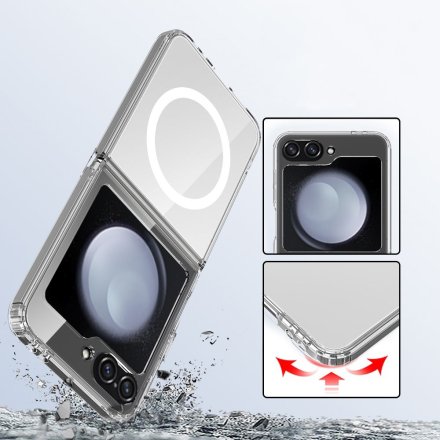 TECH-PROTECT FLEXAIR HYBRID MAGSAFE GALAXY Z FLIP 6 / 7 FE CLEAR