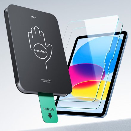 SZKŁO HARTOWANE ESR ULTRAFIT TEMPERED GLASS 2-PACK IPAD 10.9” 10 / 2022 / 11” 11 / 2025 CLEAR