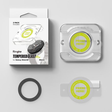 SZKŁO HARTOWANE RINGKE TEMPERED GLASS PRO 2-PACK GALAXY WATCH 8 (44 MM) CLEAR