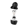 SPIGEN SA2401 ANC PRO  IN-EAR EARPHONE BLACK