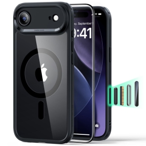 ESR CLASSIC HYBRID MAGSAFE & TEMPERED GLASS IPHONE AIR CLEAR/BLACK