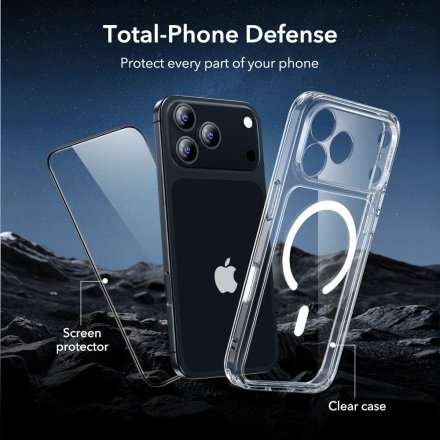 ESR CLASSIC HYBRID MAGSAFE & TEMPERED GLASS IPHONE 17 PRO MAX CLEAR