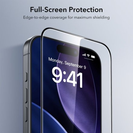 SZKŁO HARTOWANE ESR ULTRAFIT TEMPERED GLASS 2-PACK IPHONE 16 PRO / 17 CLEAR
