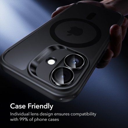 OSŁONA NA APARAT ESR ARMORITE CAMERA PROTECTOR IPHONE 16 / 16 PLUS / 17 BLACK