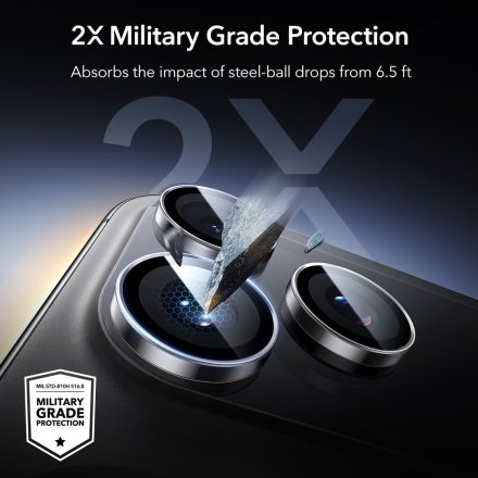 OSŁONA NA APARAT ESR ARMORITE CAMERA PROTECTOR IPHONE 14 PRO / PRO MAX / 15 PRO / PRO MAX / 16 PRO / PRO MAX / 17 PRO / PRO MAX 