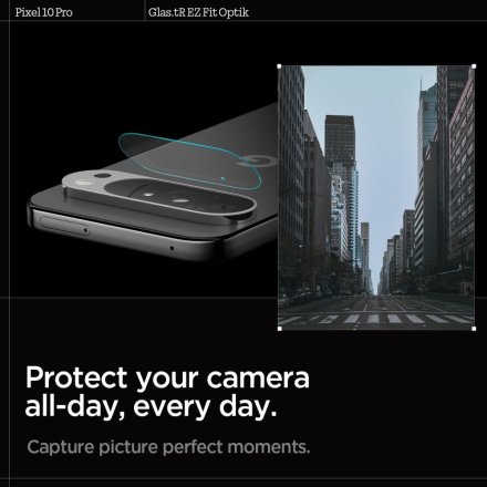 OSŁONA APARATU SPIGEN OPTIK GLAS.TR CAMERA PROTECTOR 2-PACK GOOGLE PIXEL 10 PRO CRYSTAL CLEAR