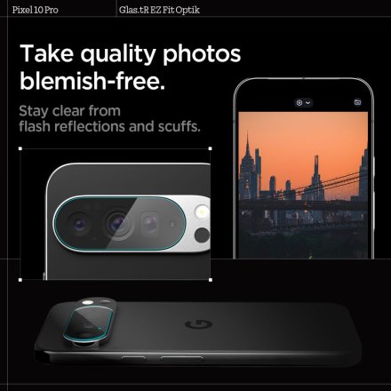 OSŁONA APARATU SPIGEN OPTIK GLAS.TR CAMERA PROTECTOR 2-PACK GOOGLE PIXEL 10 PRO CRYSTAL CLEAR