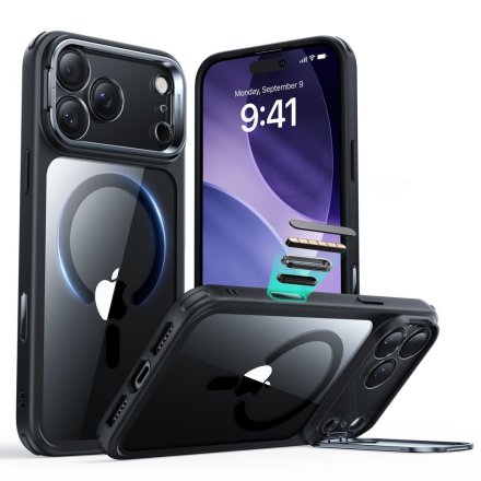 ESR CLASSIC HYBRID KICKSTAND MAGSAFE IPHONE 17 PRO CLEAR/BLACK