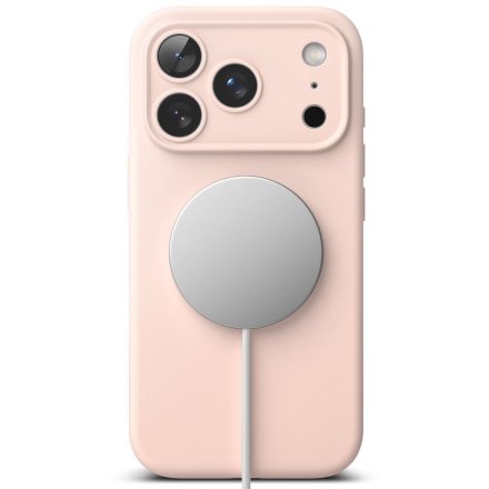 RINGKE SILICONE MAGNETIC MAGSAFE IPHONE 17 PRO MAX PINK SAND