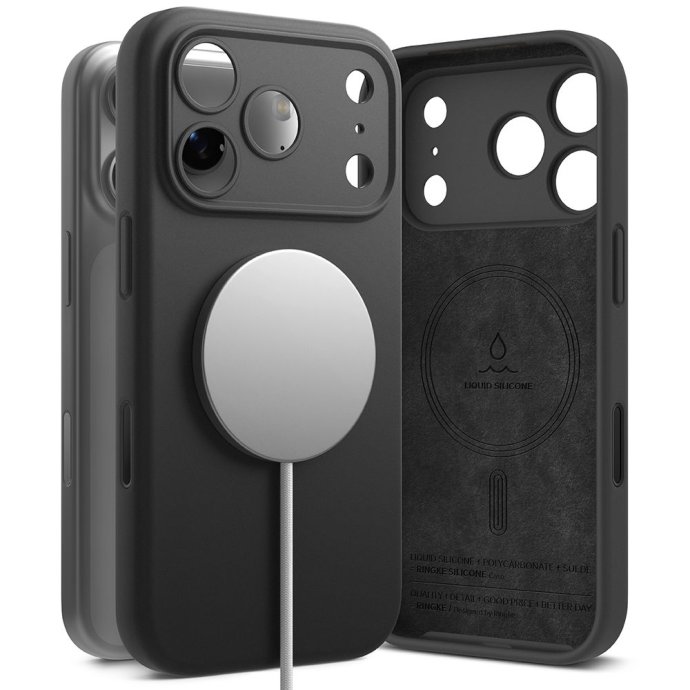 RINGKE SILICONE MAGNETIC MAGSAFE IPHONE 17 PRO BLACK