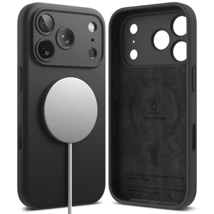 RINGKE SILICONE MAGNETIC MAGSAFE IPHONE 17 PRO BLACK