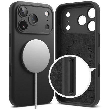 RINGKE SILICONE MAGNETIC MAGSAFE IPHONE 17 PRO BLACK
