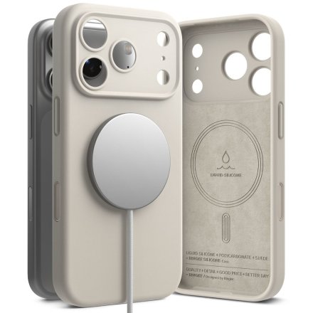 RINGKE SILICONE MAGNETIC MAGSAFE IPHONE 17 PRO STONE