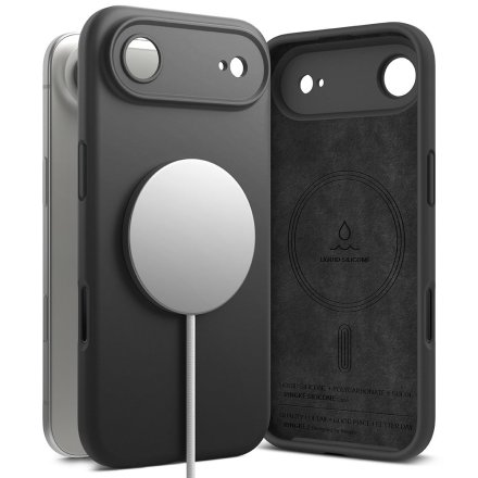 RINGKE SILICONE MAGNETIC MAGSAFE IPHONE 17 AIR BLACK