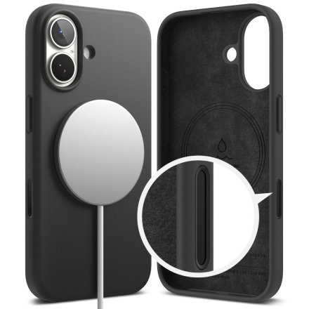 RINGKE SILICONE MAGNETIC MAGSAFE IPHONE 17 BLACK