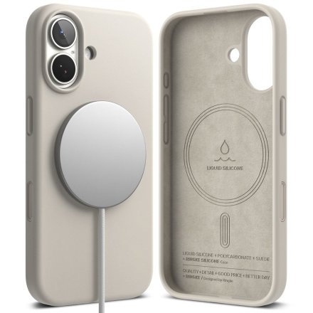 RINGKE SILICONE MAGNETIC MAGSAFE IPHONE 17 STONE