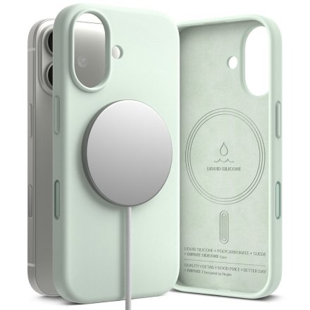 RINGKE SILICONE MAGNETIC MAGSAFE IPHONE 17 SOFT MINT