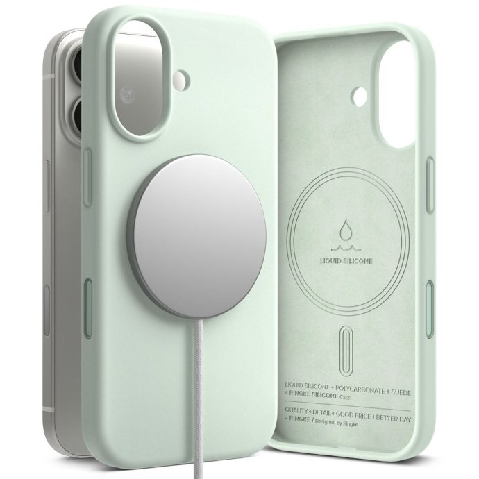RINGKE SILICONE MAGNETIC MAGSAFE IPHONE 17 SOFT MINT