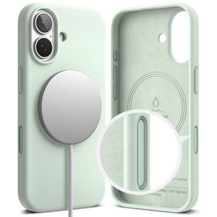 RINGKE SILICONE MAGNETIC MAGSAFE IPHONE 17 SOFT MINT