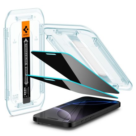 SZKŁO PRYWATYZUJĄCE SPIGEN GLAS.TR ”EZ FIT” 2-PACK IPHONE 16 PRO MAX PRIVACY