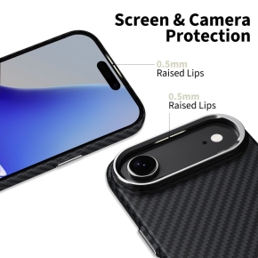 TECH-PROTECT ION CARBON MAGSAFE IPHONE AIR BLACK/SILVER