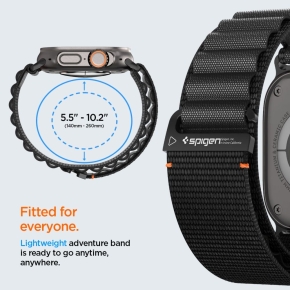 SPIGEN WBF1 BAND APPLE WATCH 6 / 7 / 8 / 9 / 10 / SE / ULTRA 1 / 2 (44 / 45 / 46 / 49 MM) BLACK