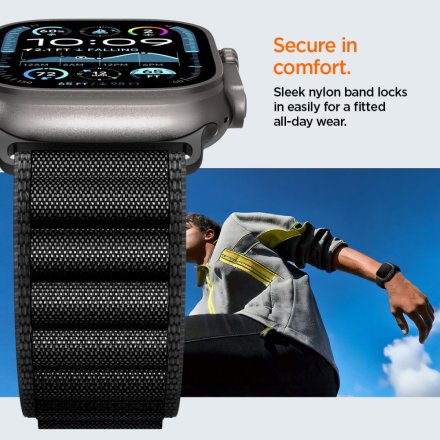 SPIGEN WBF1 BAND APPLE WATCH 6 / 7 / 8 / 9 / 10 / SE / ULTRA 1 / 2 (44 / 45 / 46 / 49 MM) BLACK