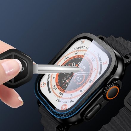 SZKŁO HARTOWANE TECH-PROTECT GLASS RING 2-PACK APPLE WATCH ULTRA 1 / 2 (49 MM) BLACK