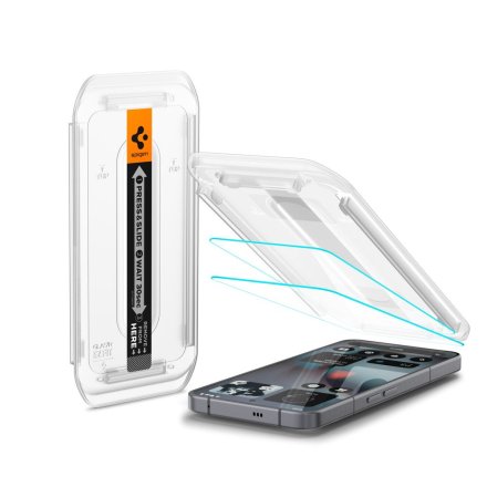 SZKŁO HARTOWANE SPIGEN GLAS.TR ”EZ FIT” 2-PACK NOTHING PHONE 3 CLEAR