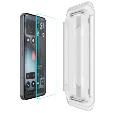 SZKŁO HARTOWANE SPIGEN GLAS.TR ”EZ FIT” 2-PACK NOTHING PHONE 3 CLEAR