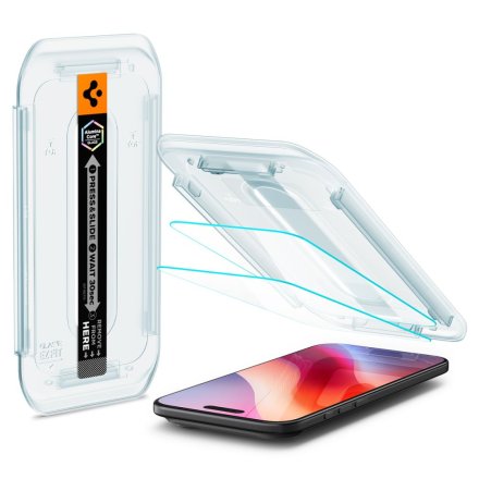 SZKŁO HARTOWANE SPIGEN GLAS.TR ”EZ FIT” 2-PACK  IPHONE 17 AIR CLEAR