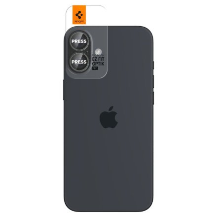 OSŁONA APARATU SPIGEN OPTIK PRO GLAS.TR ”EZ FIT” CAMERA PROTECTOR 2-PACK IPHONE 16 / 16 PLUS / 17 CRYSTAL CLEAR