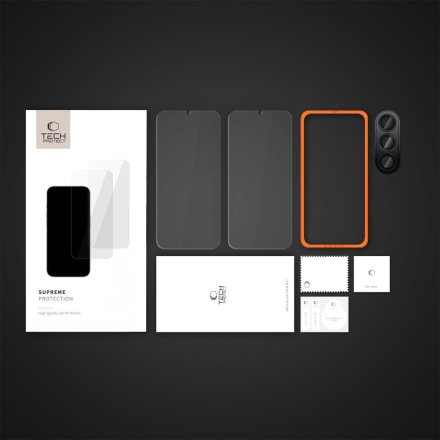 SZKŁO HARTOWANE TECH-PROTECT SUPREME EASY SET 3-PACK GALAXY A17 4G / 5G CLEAR