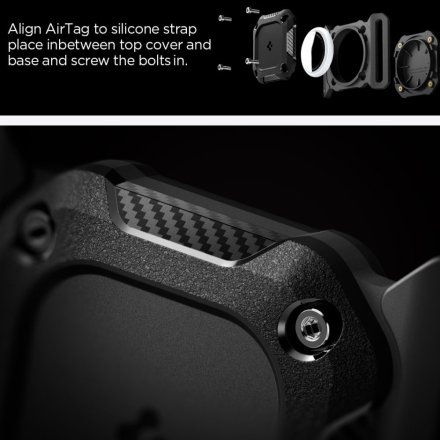 SPIGEN TOUGH ARMOR APPLE AIRTAG 1 / 2 PET COLLAR BLACK