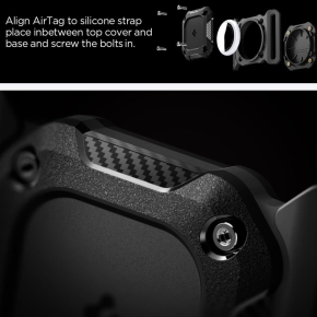 SPIGEN TOUGH ARMOR APPLE AIRTAG 1 / 2 PET COLLAR BLACK