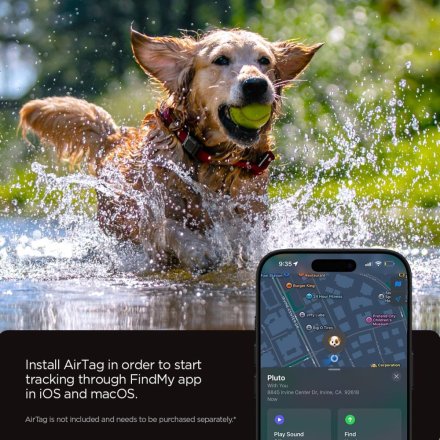SPIGEN TOUGH ARMOR APPLE AIRTAG 1 / 2 PET COLLAR BLACK