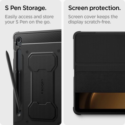 SPIGEN RUGGED ARMOR ”PRO” GALAXY TAB S10 LITE / S9 FE 10.9 X400 / X406B / X510 / X516B BLACK