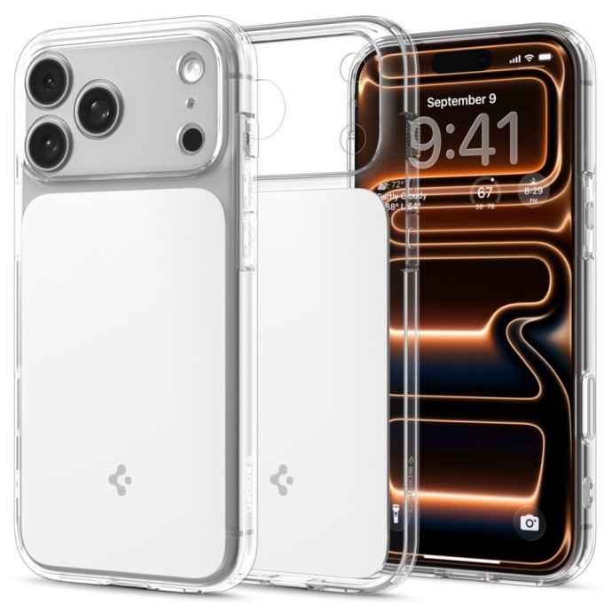 SPIGEN ULTRA HYBRID ”T” MAG MAGSAFE IPHONE 17 PRO GLOSSY WHITE