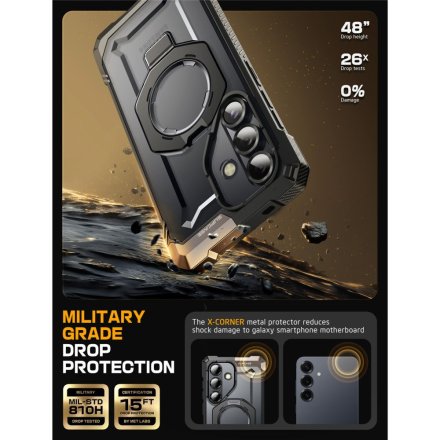 SUPCASE UB GRIP MAG MAGSAFE GALAXY S25 FE BLACK