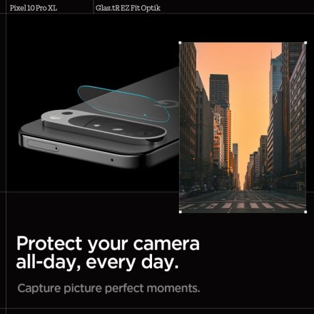 OSŁONA APARATU SPIGEN OPTIK GLAS.TR CAMERA PROTECTOR 2-PACK GOOGLE PIXEL 10 PRO XL CRYSTAL CLEAR